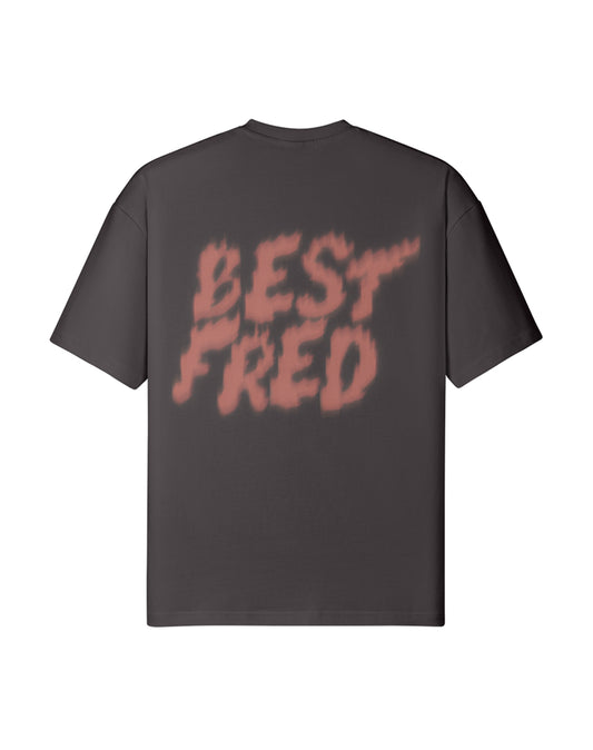 BEST FRED FLAMES CLASSIC TEE  - SLATE