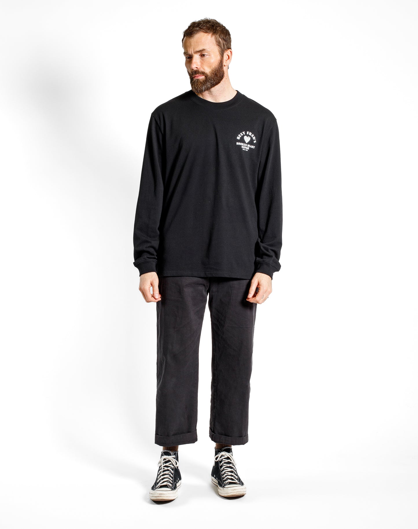 BEST FRED LONG SLEEVE TEE BLACK