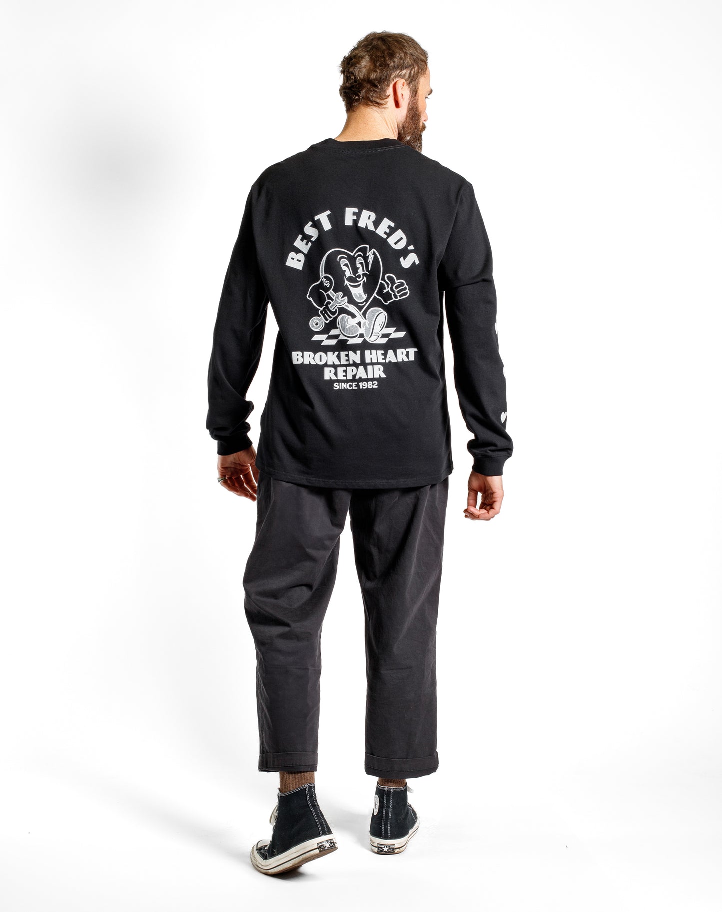 BEST FRED LONG SLEEVE TEE BLACK