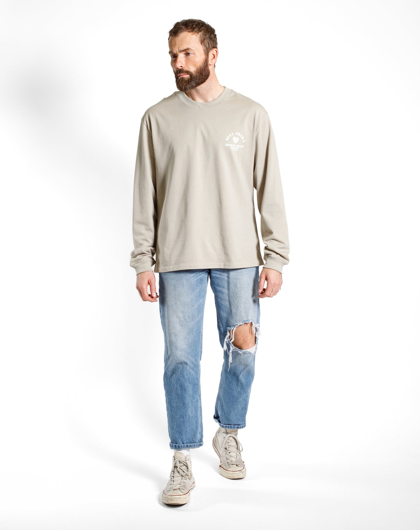 BEST FRED LONG SLEEVE - STONE
