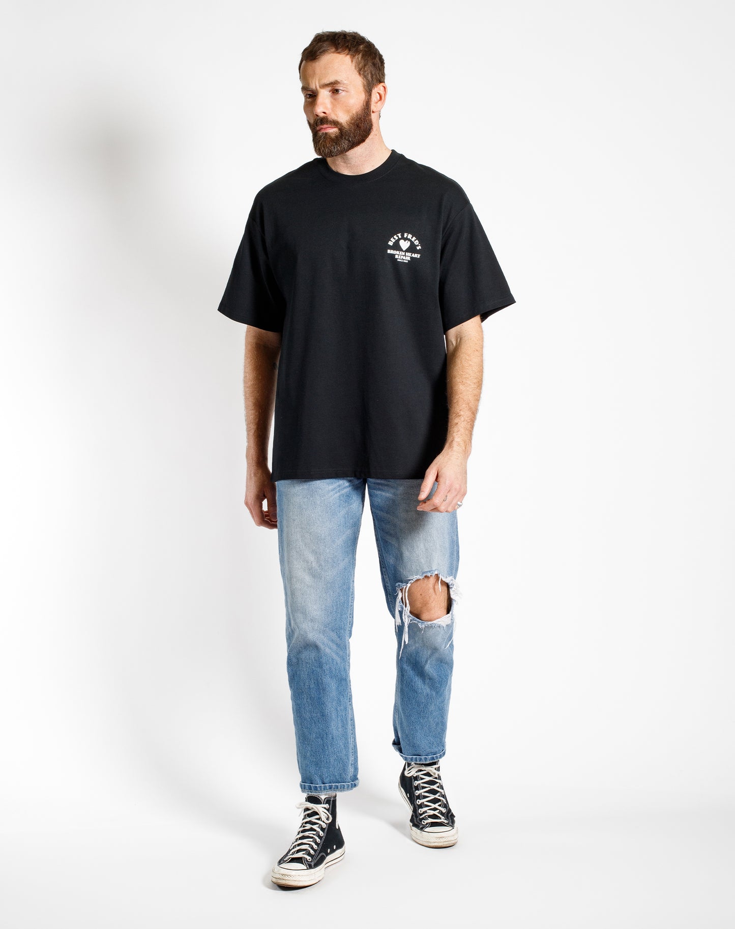BEST FRED LOOSE FIT TEE - BLACK