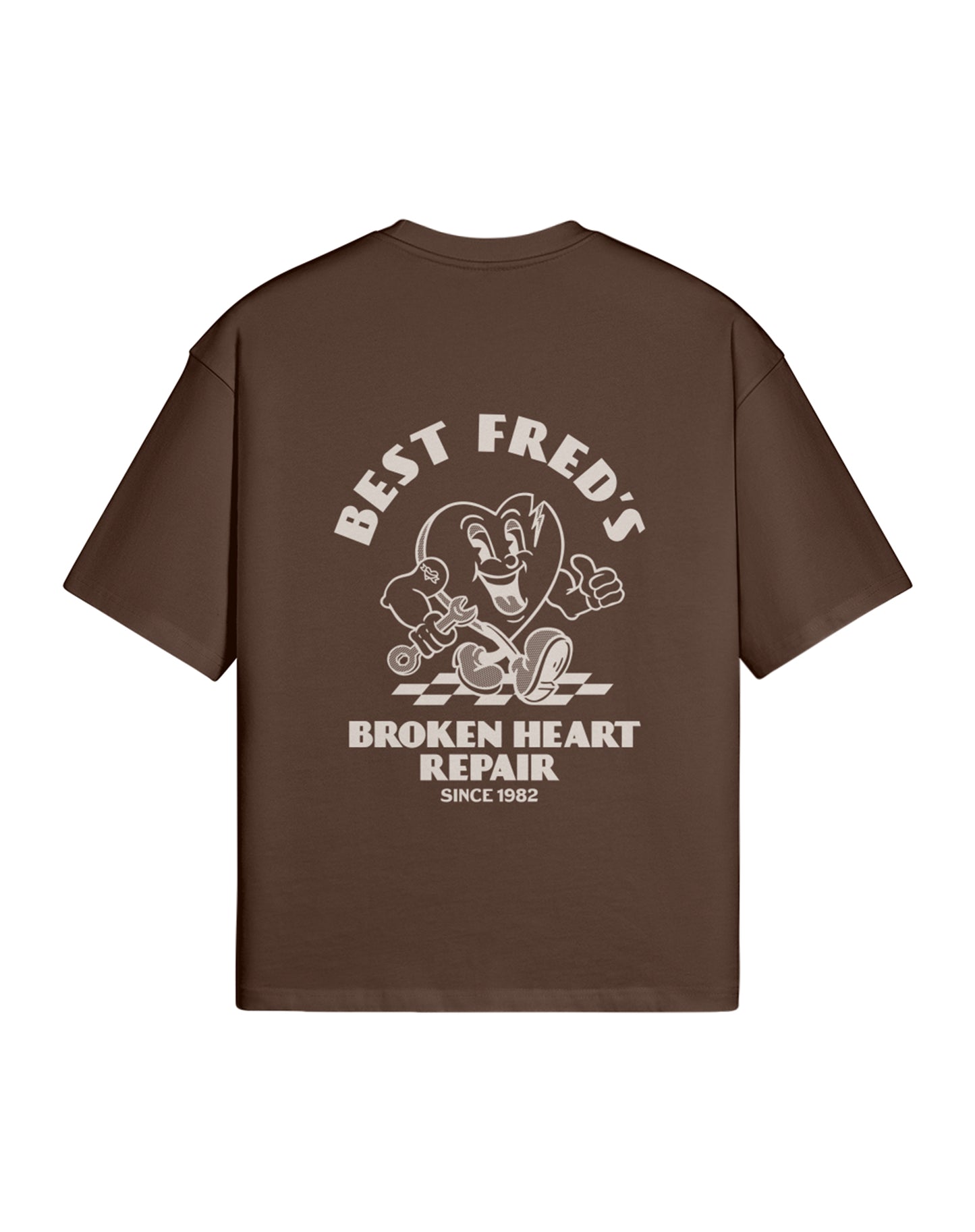 BEST FRED LOOSE FIT TEE - BROWN