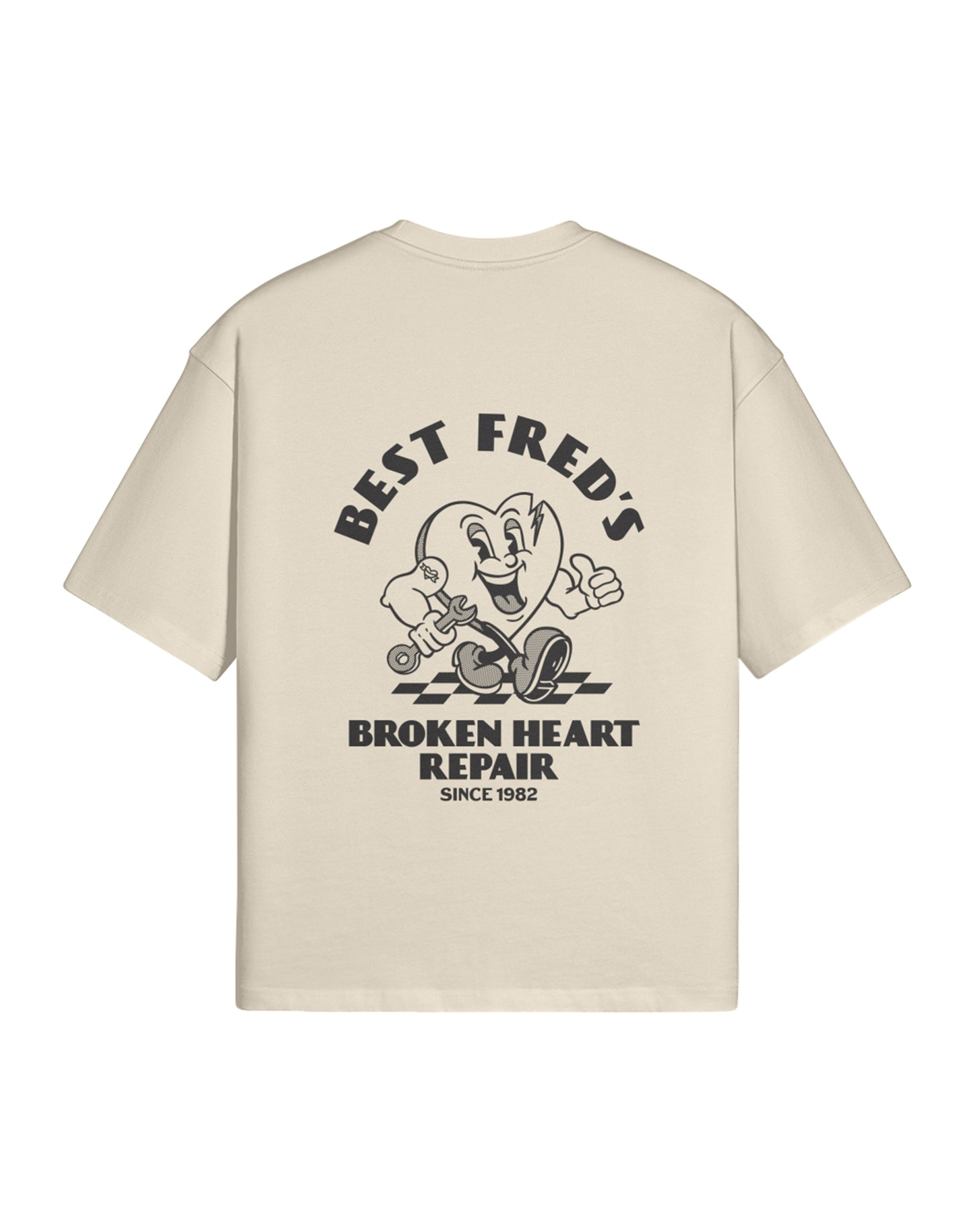 BEST FRED LOOSE FIT TEE - IVORY
