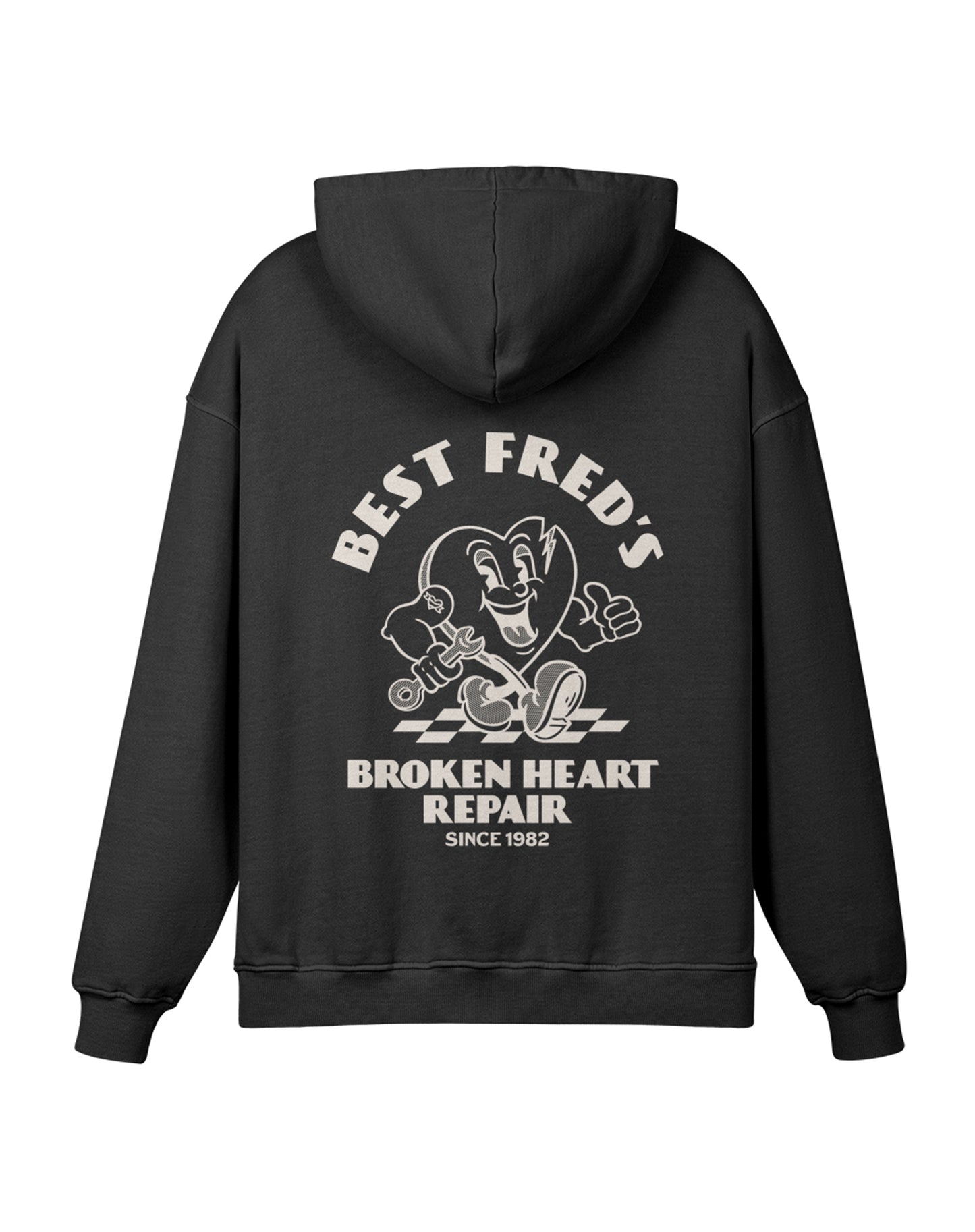 BEST FRED RELXED FIT HOODIE - VINTAGE BLACK