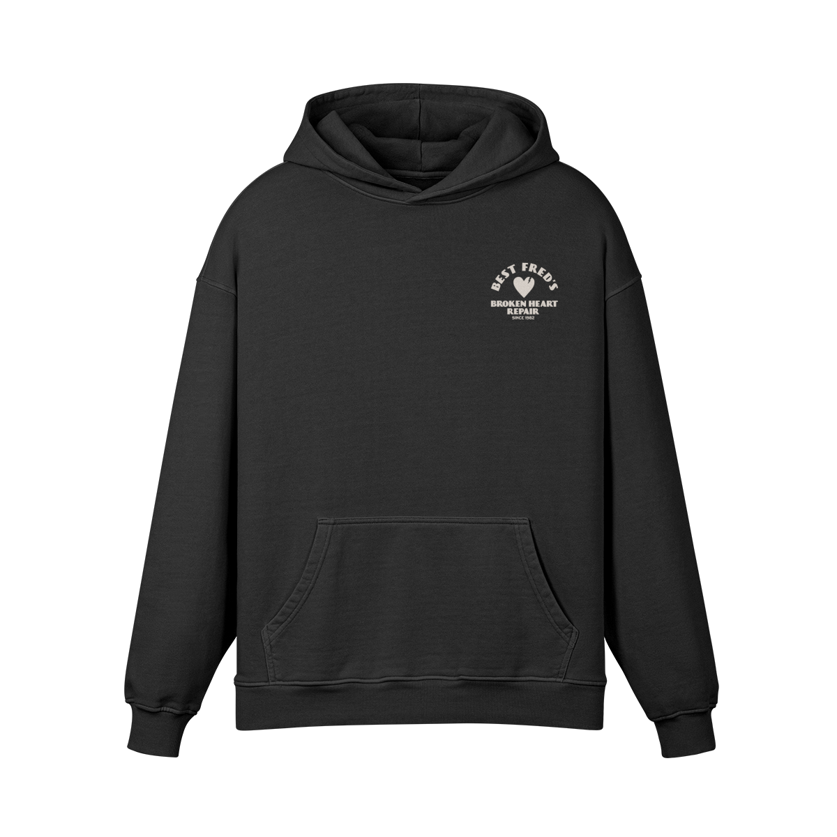 BEST FRED RELXED FIT HOODIE - VINTAGE BLACK