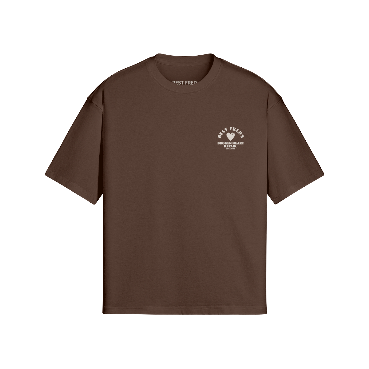 BEST FRED LOOSE FIT TEE - BROWN